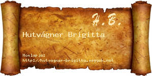 Hutvágner Brigitta névjegykártya
